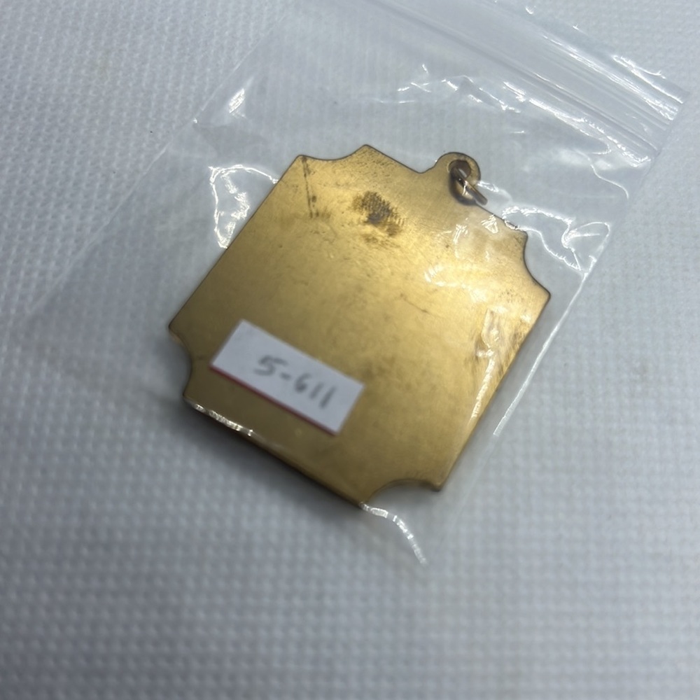 B. P. O. E. ELKS PENDANT MEDALLION CHARM GOLD TONE - Picture 9 of 9